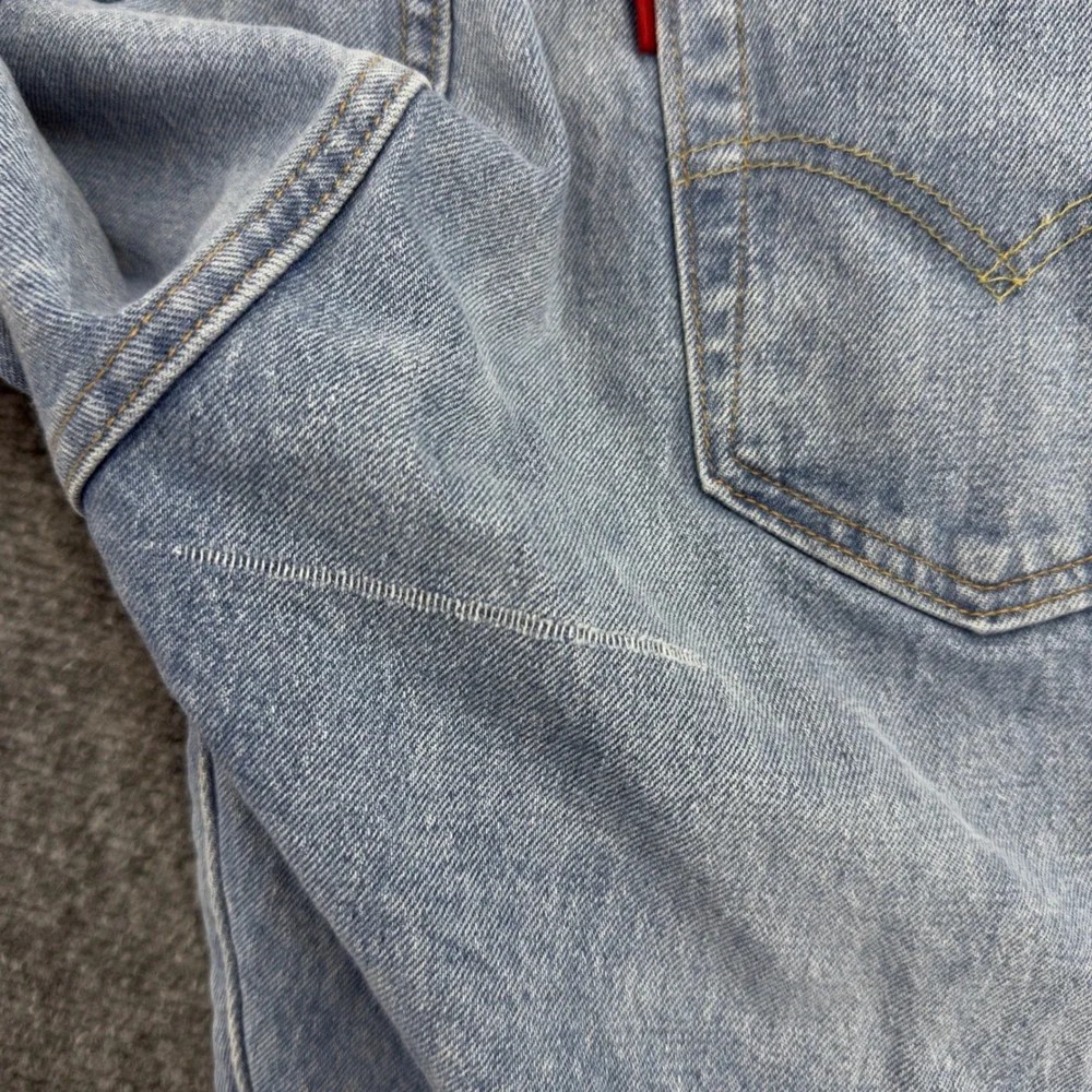 Levis Premium 501 Denim Shorts Light Wash Blue Size 34 Summer Americana